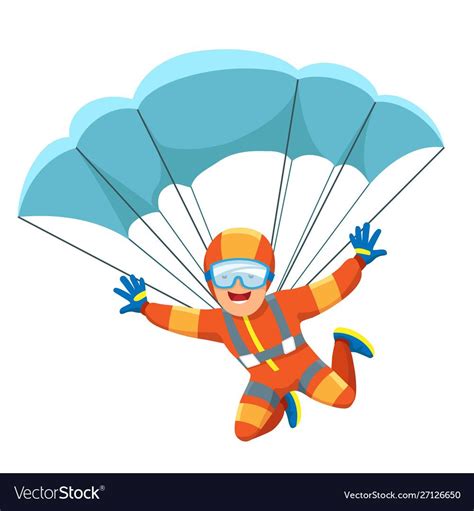 Cartoon Skydiver